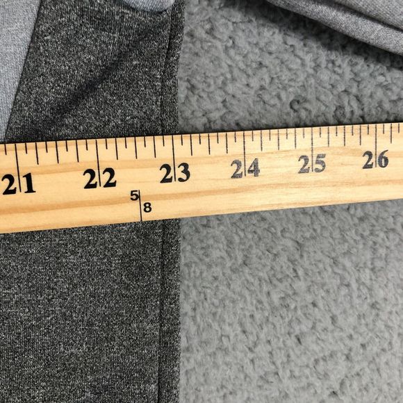 Reebok Hoodie Men Medium Gray Sweater Pullover Graphic Sportswear Logo Spell Out - Picture 9 of 10